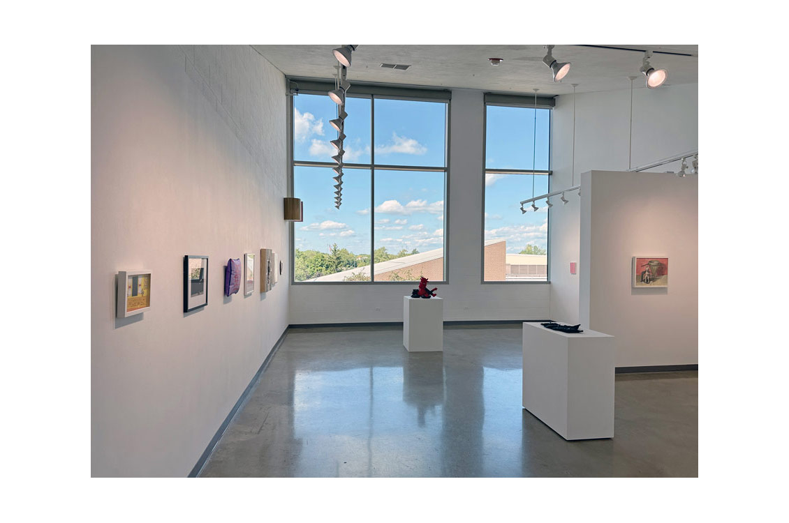Installation view of small works gallery