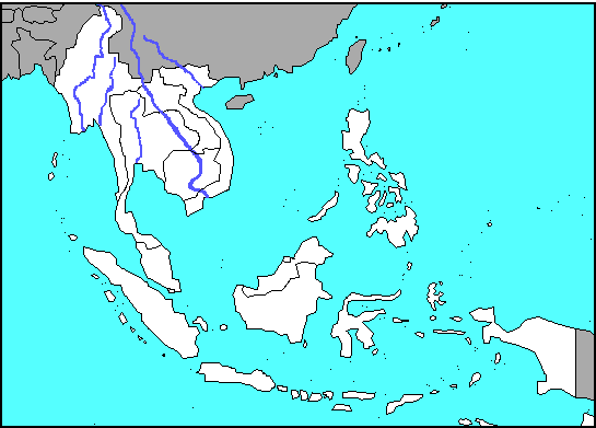 south asia outline map
