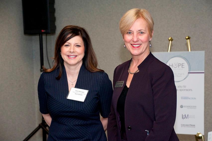 Karen McGuigan and Dr. Mary Beth Ottinger, Karen McGuigan and Dr. Mary Beth Ottinger,