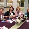 Reception attendees pause for a photo