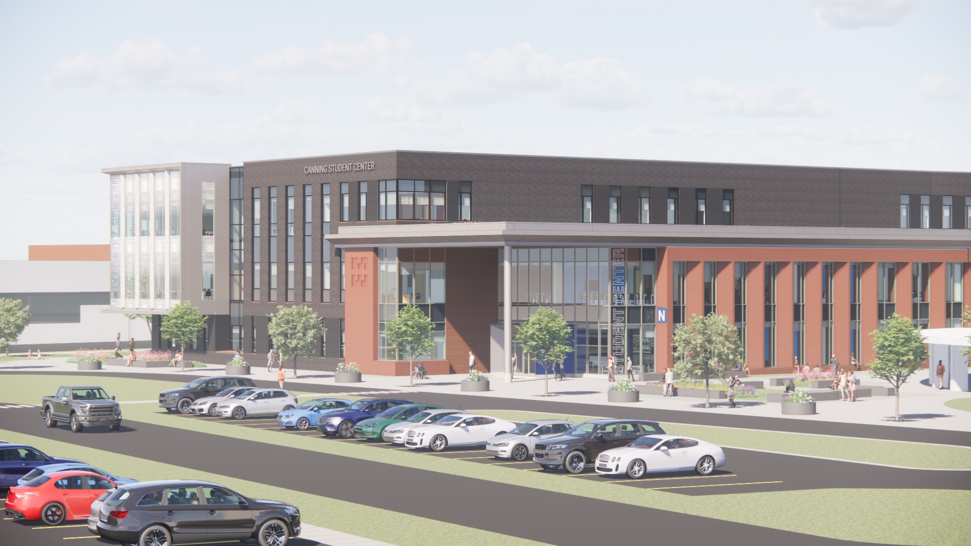 Rendering of the Canning Student Center