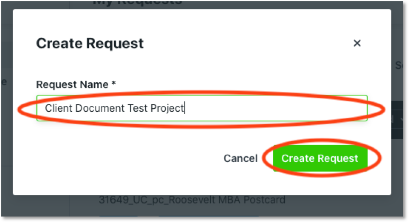 Create Request