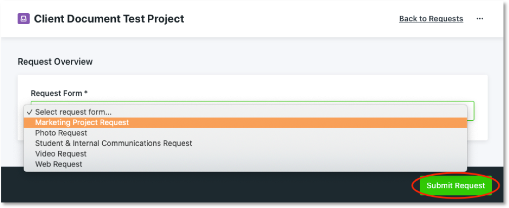 Submit Request