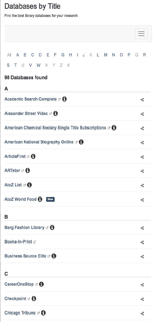 Library Database Detail