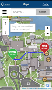 Campus Map Screen