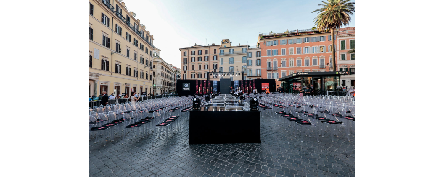 Fashion & Talents show in Rome.