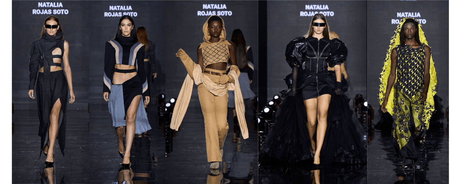 Natalia Rojas Soto collection on the runway in Rome