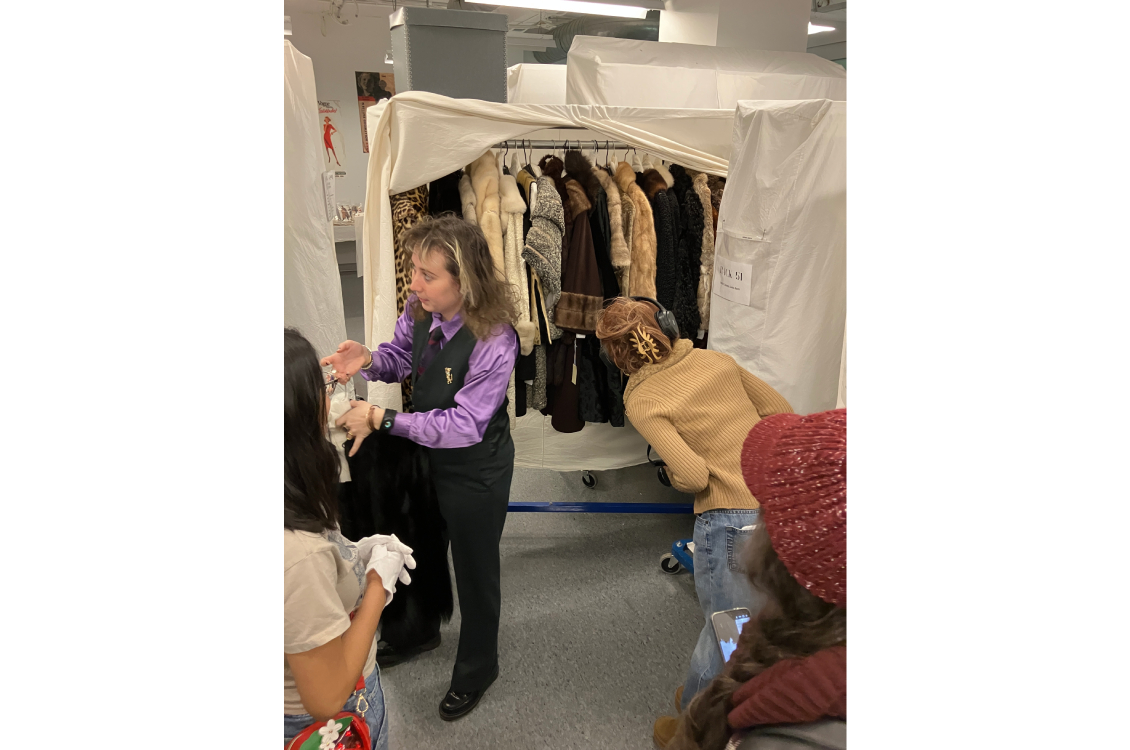 Collection of genuine fur coats including hare, mink, lamb, sable among others.