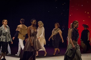 2016 Harper Fashion Show - students walking runway