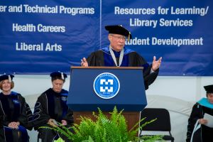 President Ken Ender at the podium