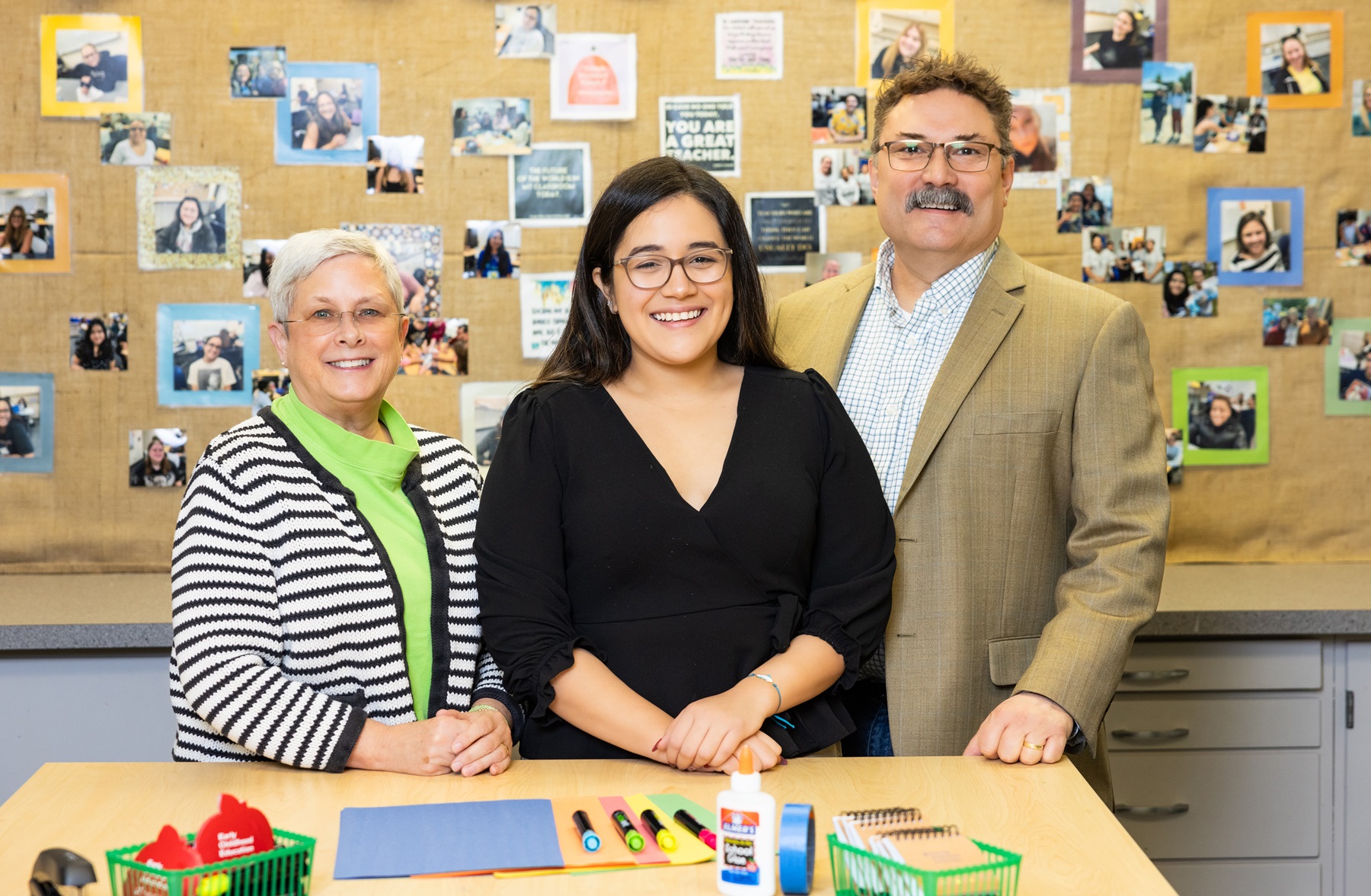 Carol Lange, Andrea Perez Chavez and Thom Lange