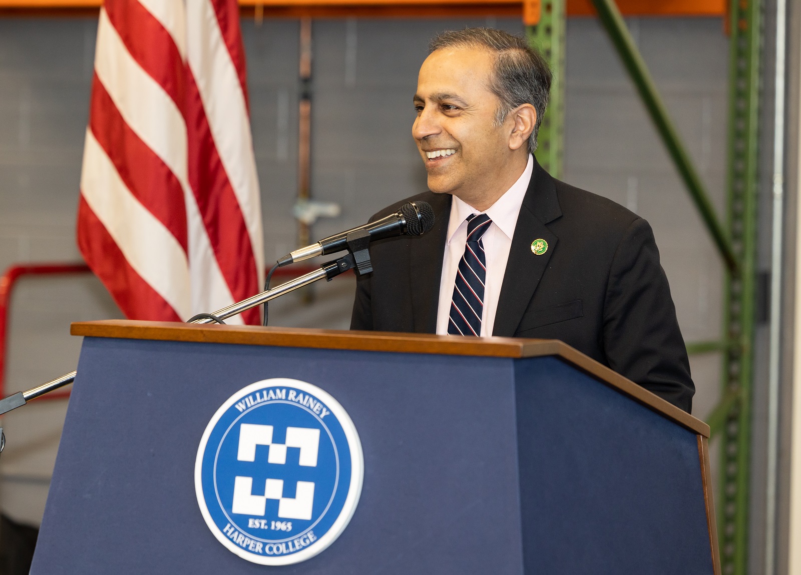 U.S. Rep. Raja Krishnamoorthi Harper College Aviation Maintenance Program Grant