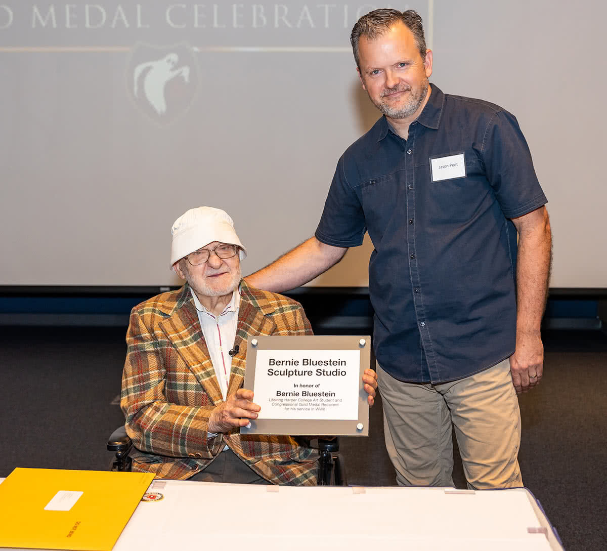 Bernie Bluestein Congressional Gold Medal Event Jason Peot Harper Professor