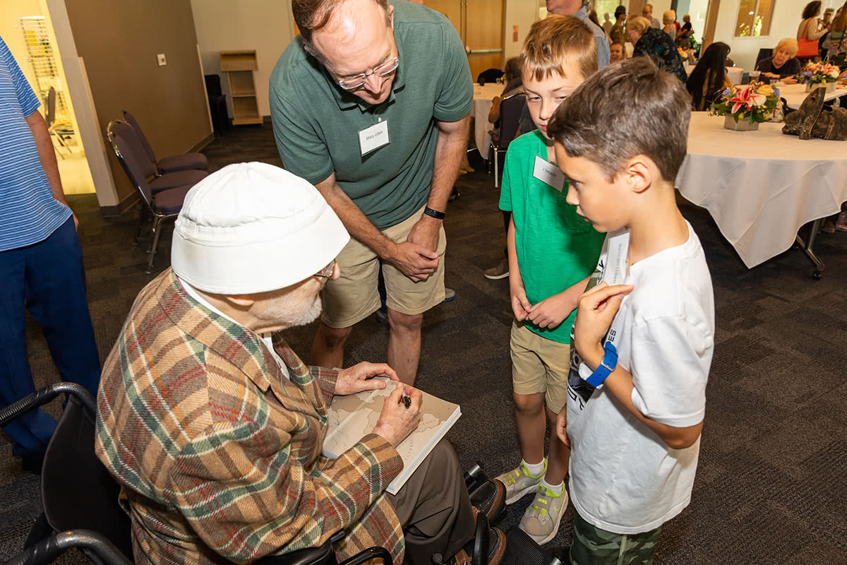 Bernie Bluestein Congressional Gold Medal Event Reception Book Kids