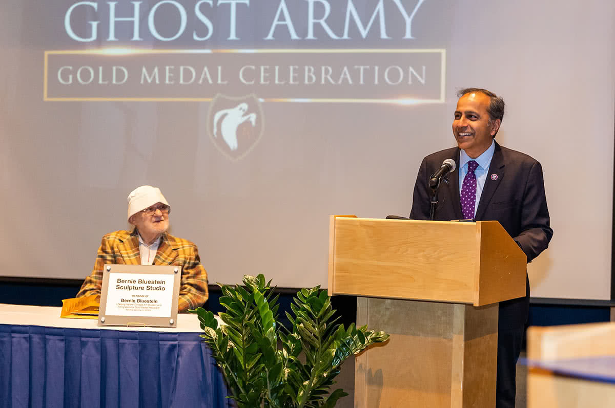 Bernie Bluestein Congressional Gold Medal Event U.S. Representative Raja Krishnamoorthi