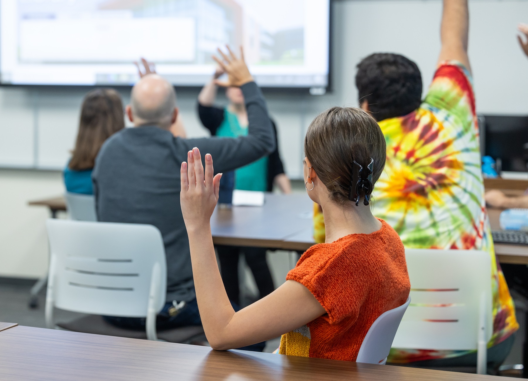 Students in a classroom