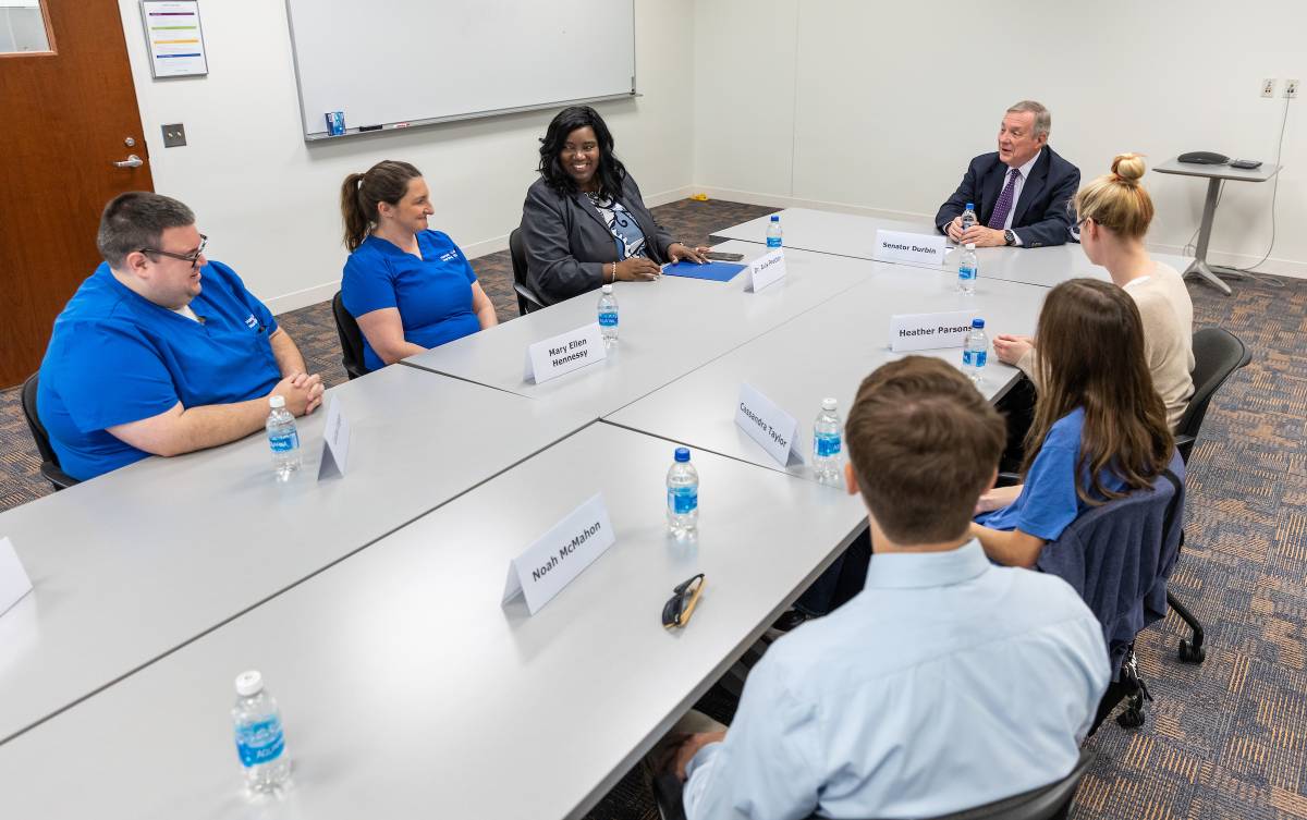 Sen. Durbin. President Proctor Apprenticeships