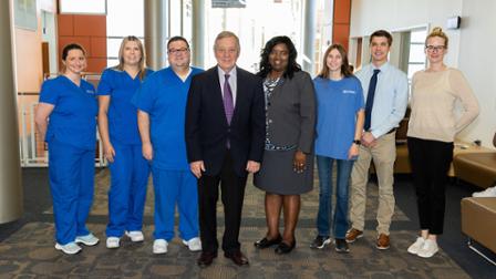 Sen. Dick Durbin President Avis Proctor Harper Apprentices