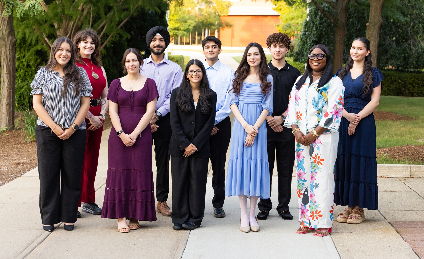 The 2025 HOPE Giving Circle scholars gather on Harper's campus
