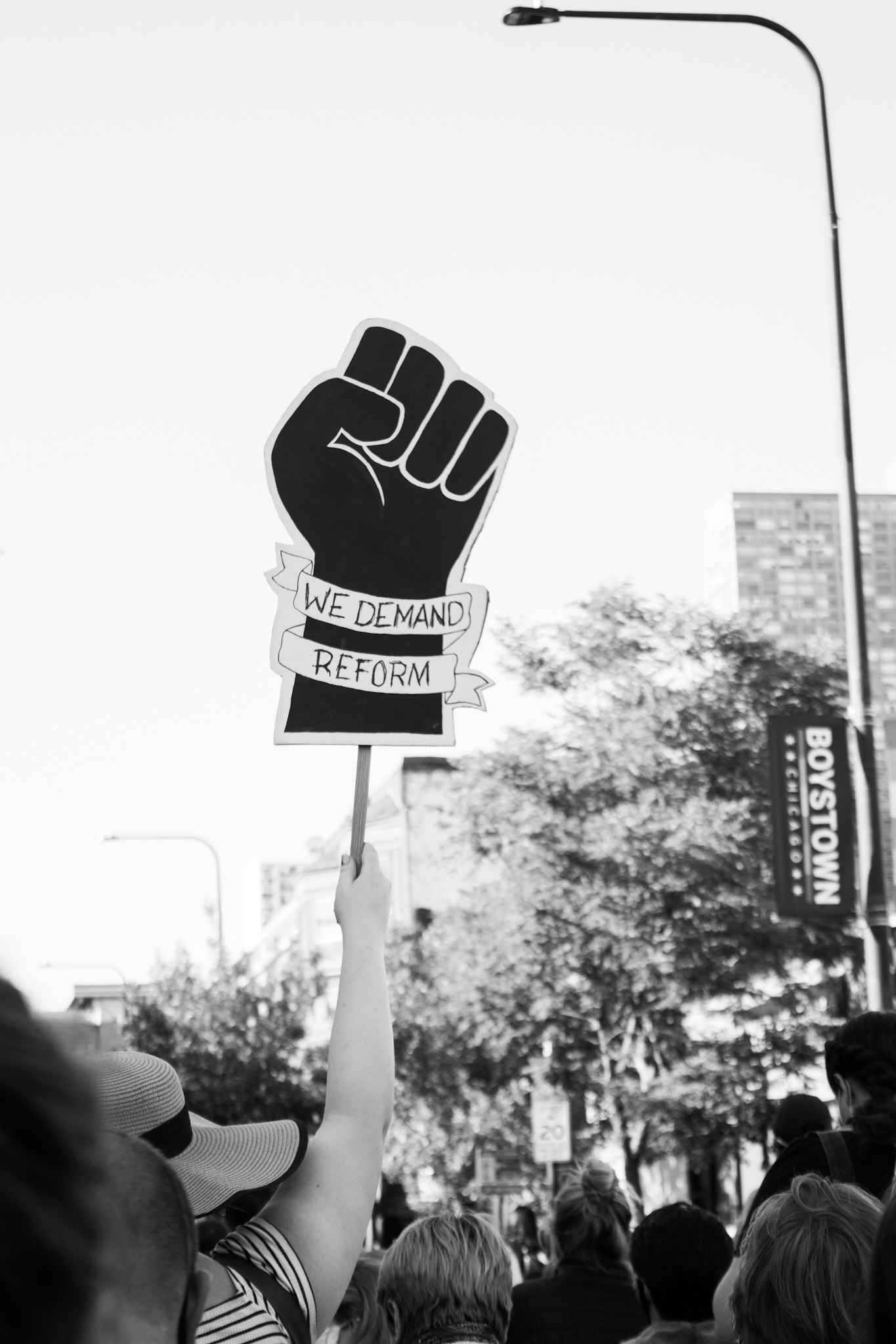 Photo taken of a Black Lives Matter protest