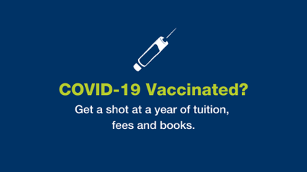 Get a shot at a year of tuition graphic