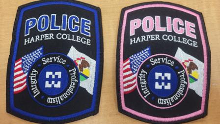 Harper College Police Department Pink Patch