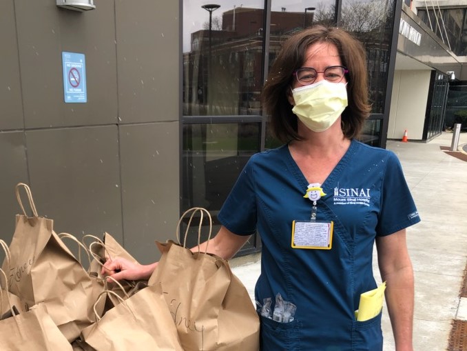 Katie Marr in her nursing uniform