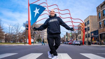 Lyrik Cruz poses in Humboldt Park