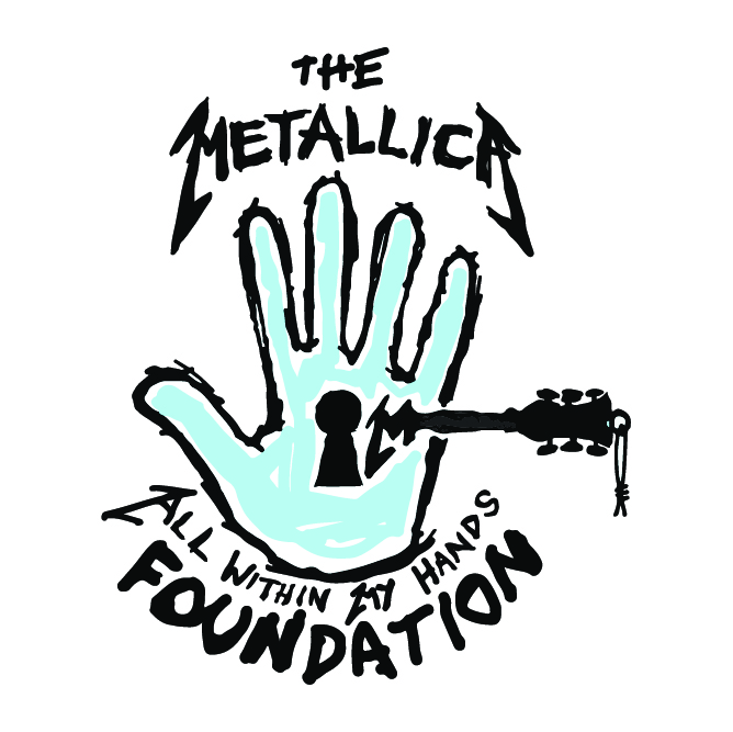 Metallica All Within My Hands Logo depicts a hand with a keyhole