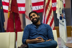 Mudassir "Moon" Hussaini in the Veterans Center