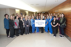 About 50 Northwest Community Healthcare employees/Harper alumni are recognized