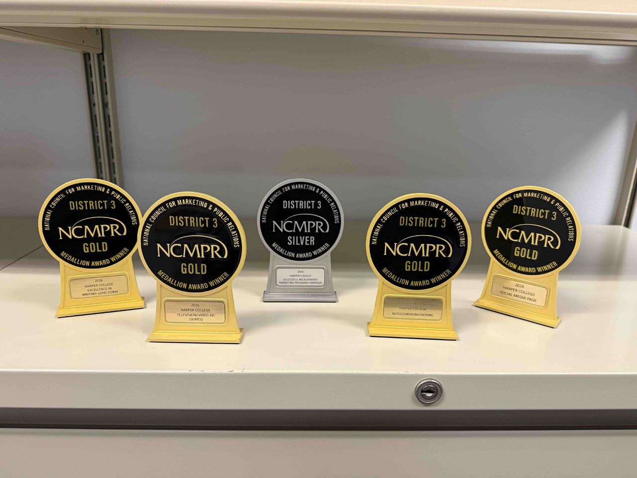 Picture of the 5 NCMPR awards