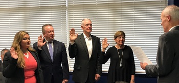 New trustees being sworn in