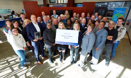 Group photo of Harper alumni working at Northrop Grumman