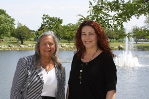 Georgeanna Mehr, left, and Viviane Motta de Mello