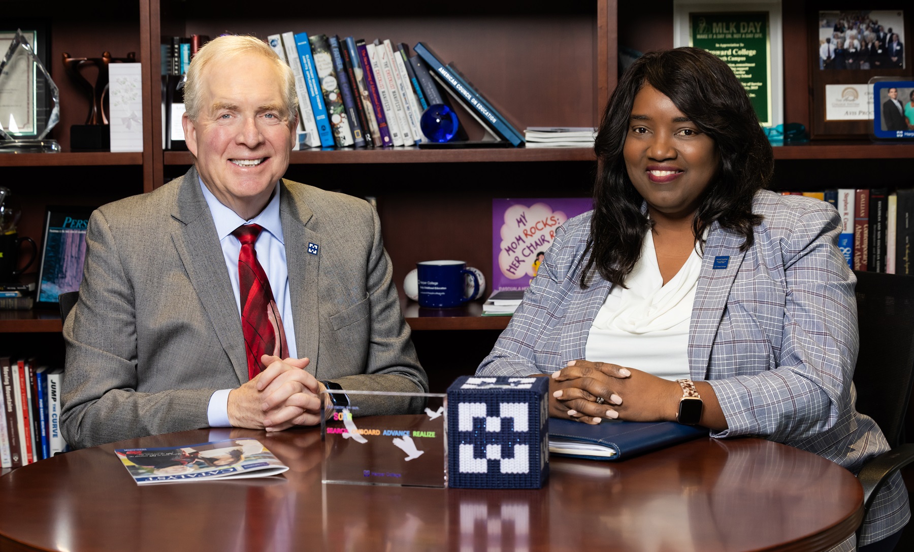 Bill Kelley, board chair; Dr. Avis Proctor, president