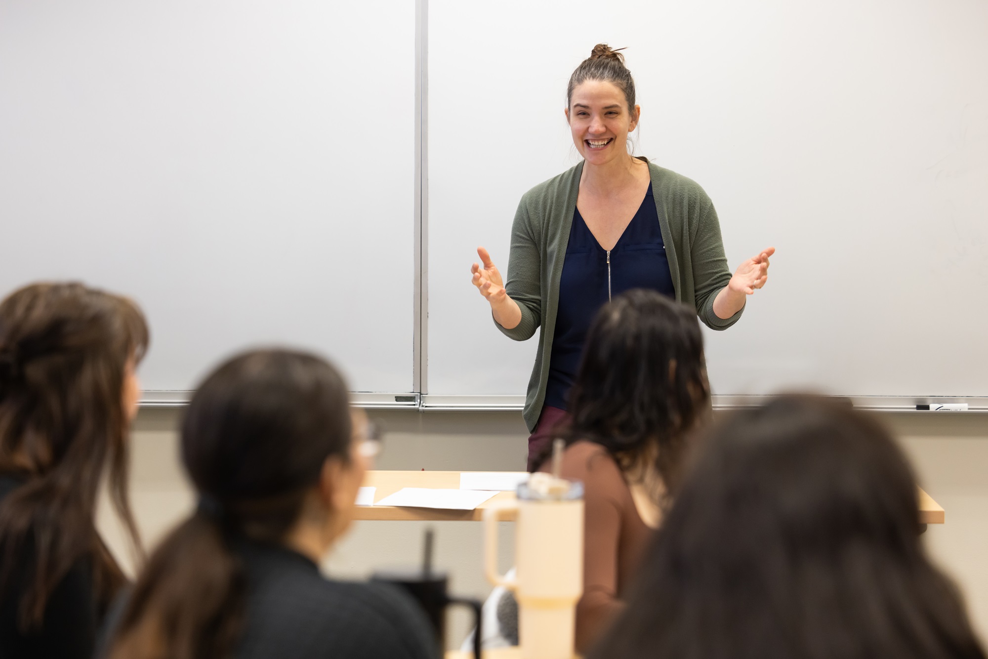 Rebecca Scott teaching philosophy students