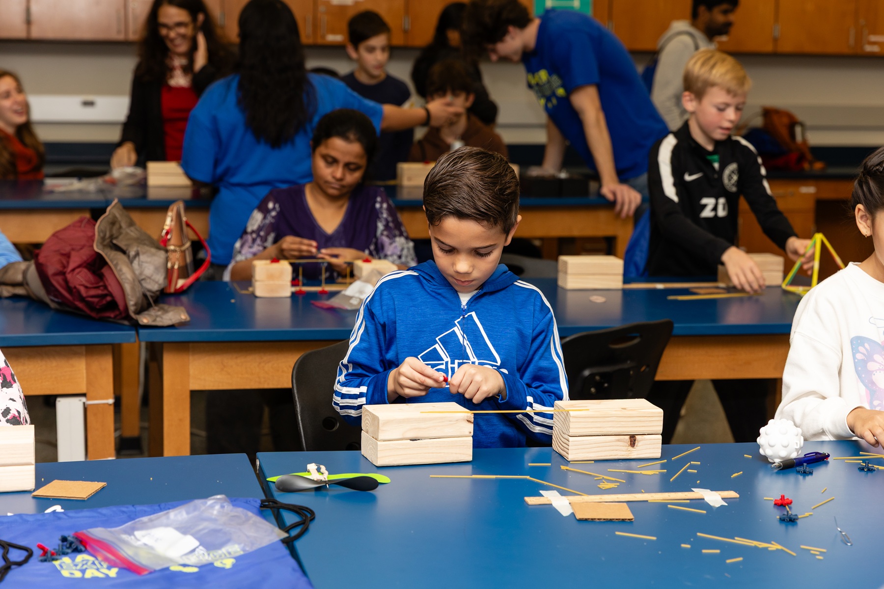 Young students experiment with projects on Harper's camus