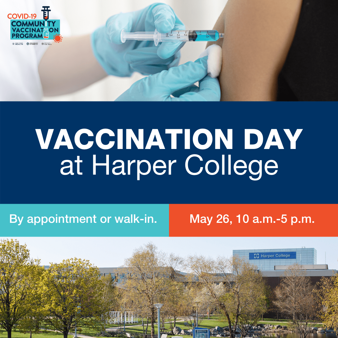 Vaccination Day at Harper College logo