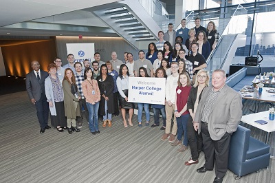 Zurich apprentices pose for a photo