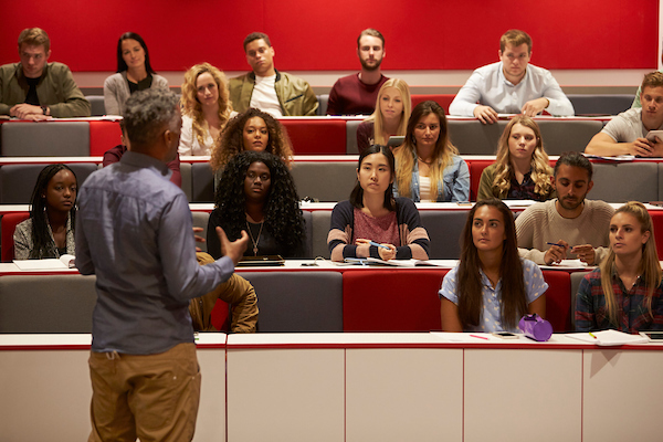 Students in lecture hall