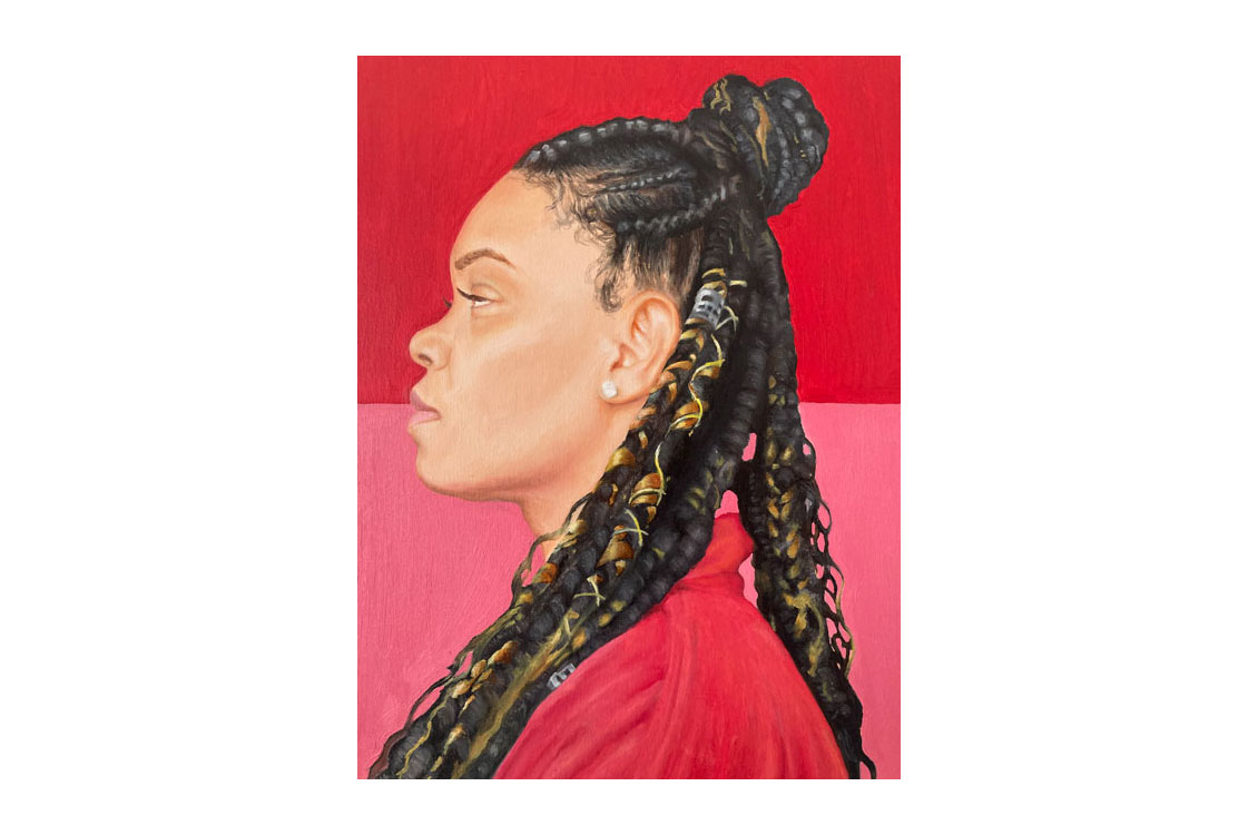 portrait of an african american woman in profile