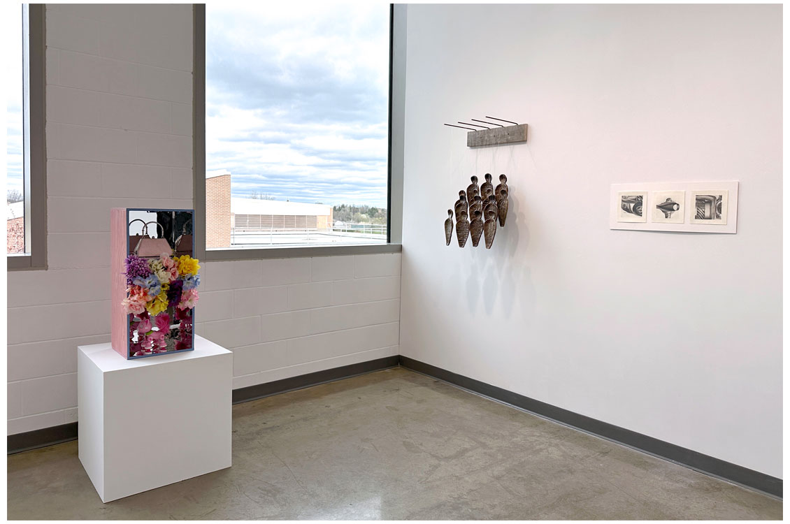 interior view of gallery corner by window