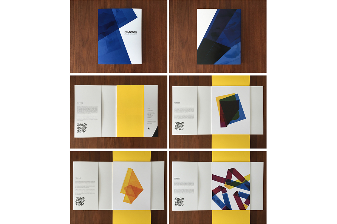 Six images from the book Remnants, which features more of Julie Weber's art similar to what is displayed in this exhibition.