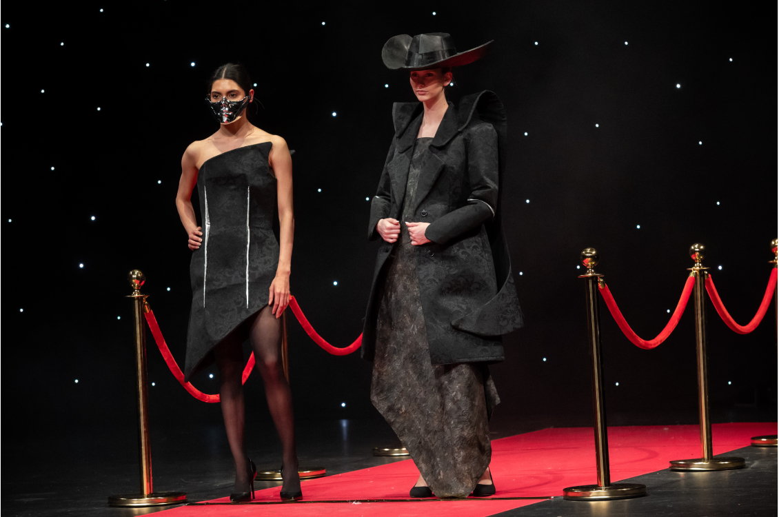 two models on the runway