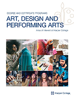 Cover of Arts, Design, Performance Art brochure