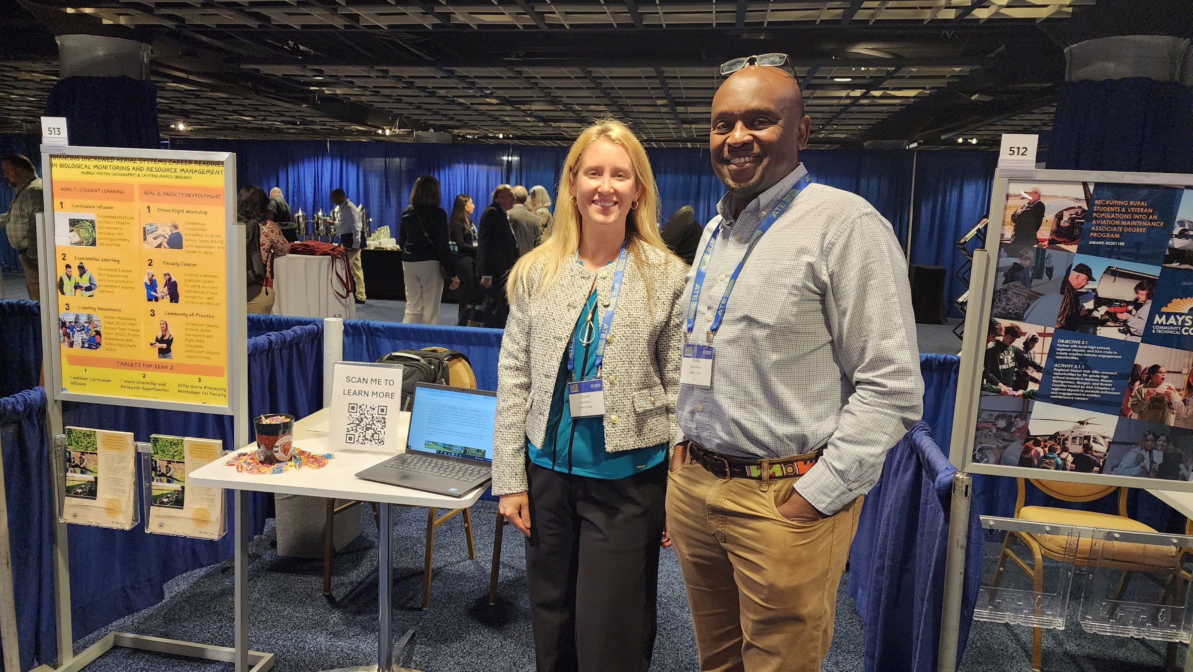 Mukila Maitha and Crystal Peirce at NSF Conference