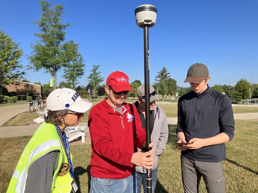 Using a high accuracy GNSS receiver in GEG 162. Fall 2023.