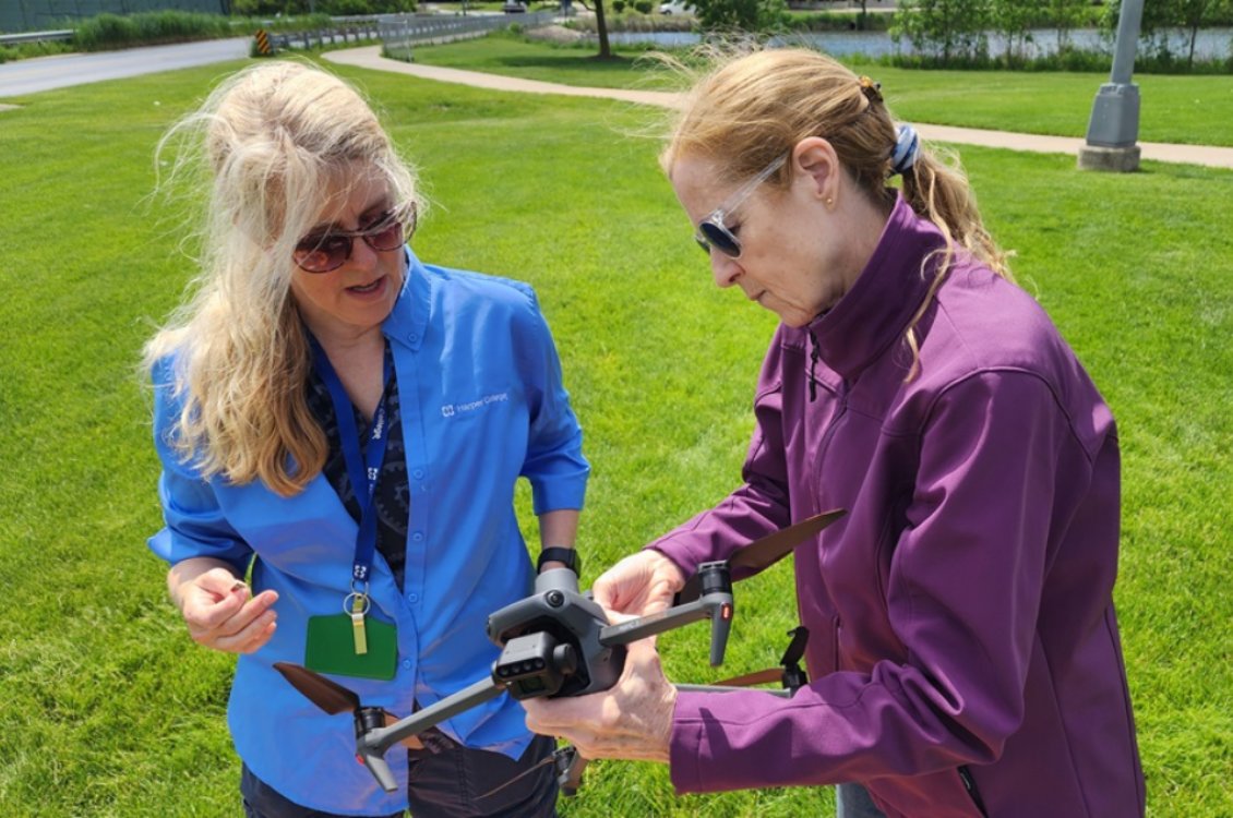 Harper faculty drone operations course. Summer 2024.