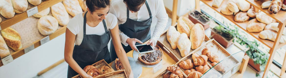 People making bread 